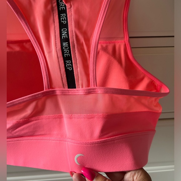 🩷EUC Zyia Active One More Rep Racerback Mesh High Neck Sports Bra - Sz Large - Picture 4 of 7